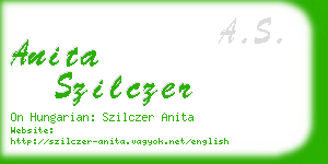 anita szilczer business card